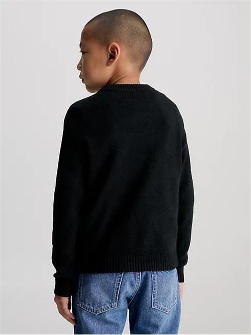 ESSENTIAL MONOGRAM SWEATER CALVIN KLEIN JEANS | IB0IB01871/BEH